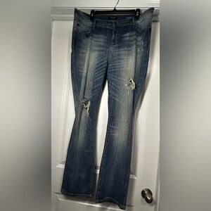 Judy Blue Distressed‎ Bootcut Blue Women's Jeans